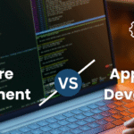 Application development vs software development