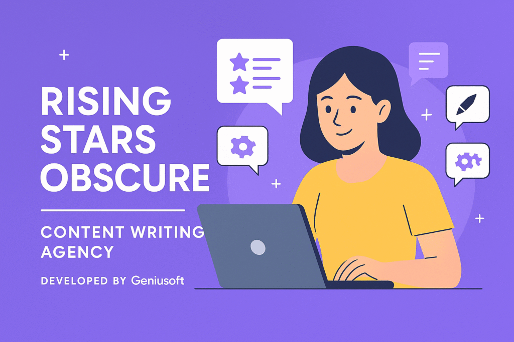 Rising Stars Obscure content writing agency project showcase